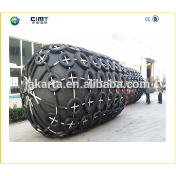 Tug boat marine rubber fender with Galvanized Chain